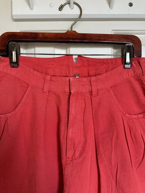 NWOT Free People Sweet Talk Red Mango Chino Pants- Size 10 - Picture 4 of 10
